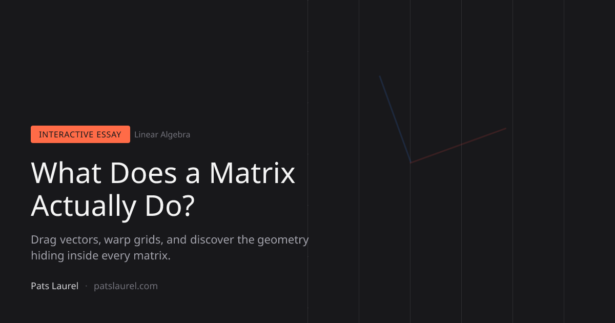 What Does a Matrix Do? Interactive Visual Guide | Pats Laurel